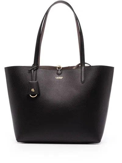 Ralph Lauren Faux-leather Tote Bag In Black