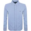 Ralph Lauren Featherweight Mesh Shirt Blue In Blue