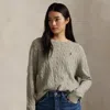 Ralph Lauren Featherweight Wool-cashmere Sweater In Gray
