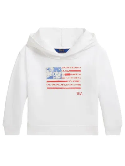 Ralph Lauren Kids' Cotton Terry Hoodie In White