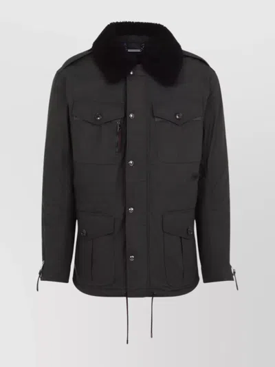 RALPH LAUREN FIELD JACKET SHEARLING COLLAR