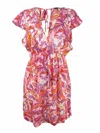 Polo Ralph Lauren Fiesta Paisley Printed Tunic Dress In Pink In Multi