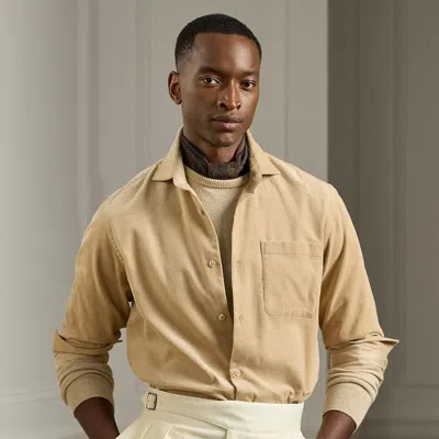 Ralph Lauren Fine-wale Corduroy Shirt In Neutral