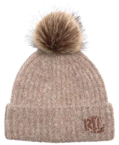 Ralph Lauren Fisherman Rib Hat In Brown
