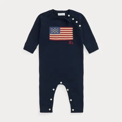 Ralph Lauren Babies'  Flag Cotton Coverall