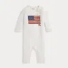 Ralph Lauren Babies'  Flag Cotton Coverall