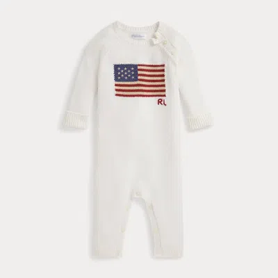 Ralph Lauren Babies'  Flag Cotton Coverall