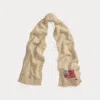 Ralph Lauren Flag Wool-blend Scarf In Neutral