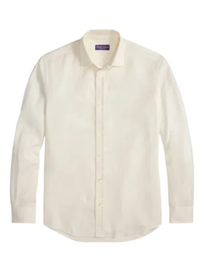Ralph Lauren Flannel Shirt In White