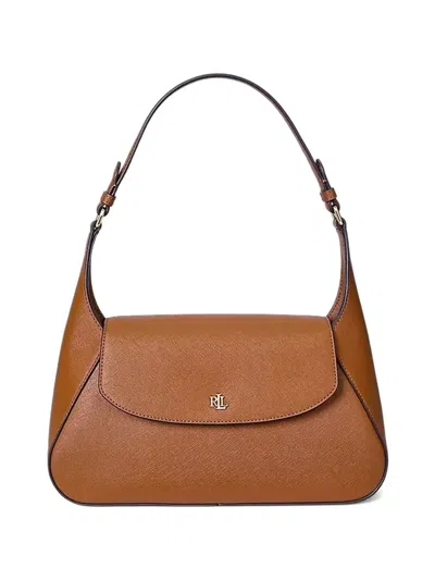 Ralph Lauren Flap-closure Shoulder Bag In Brown