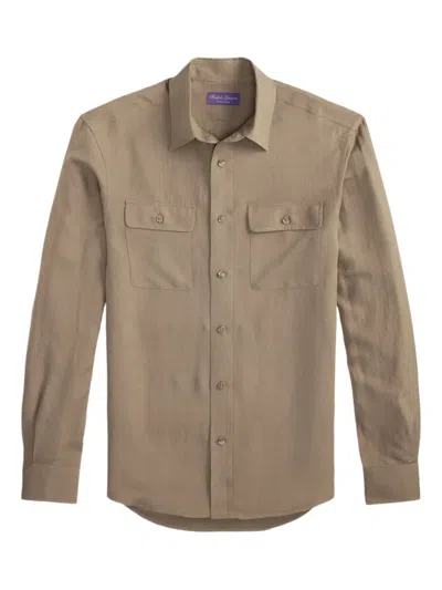 Ralph Lauren Flap-pockets Shirt In Neutral