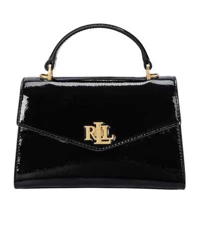 Ralph Lauren Flap Shoulder Bag In Black