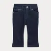 Ralph Lauren Flared Indigo Stretch Denim Jean In Blue