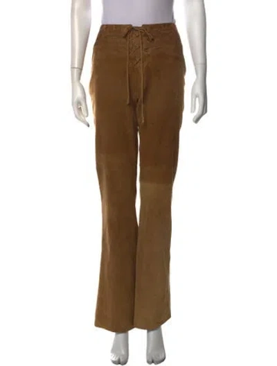 Pre-owned Ralph Lauren Flared Pants In Brown