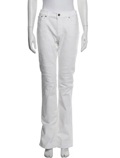 Pre-owned Ralph Lauren Flared Pants W/ Tags In White