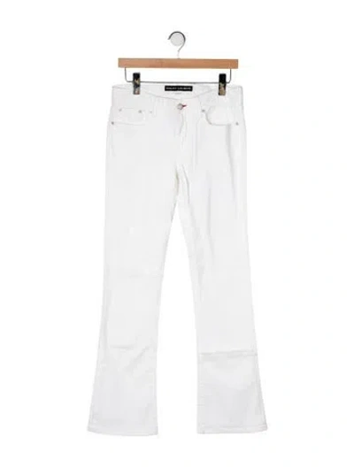 Pre-owned Ralph Lauren Flared Pants In White
