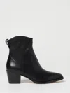Ralph Lauren Women's Harpher Burnished Leather Booties In Black