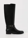 Ralph Lauren Brooke Ii Burnished Leather Tall Boot In Black