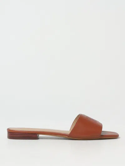 Ralph Lauren Flat Sandals Lauren  Woman Color Brown