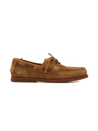 Ralph Lauren Flat Shoes In Brown