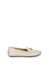 RALPH LAUREN MOCCASIN IN SOFT WHITE LEATHER