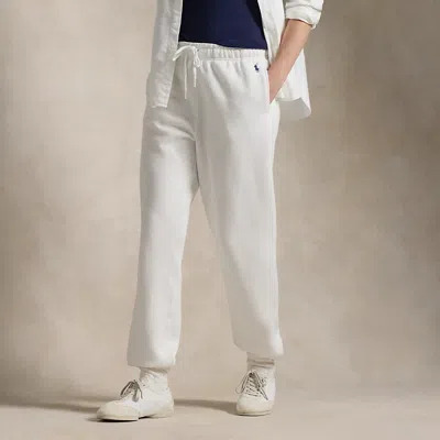 Polo Ralph Lauren Fleece Athletic Pant In White