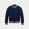 Polo Ralph Lauren Kids' Fleece Baseball Jacket In Blue