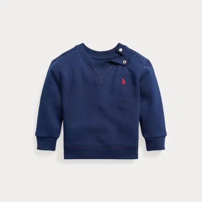 Ralph Lauren Kids' Fleece Crewneck Sweatshirt In Blue