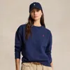 Ralph Lauren Fleece Crewneck Sweatshirt In Cruise Navy
