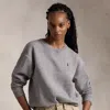 Polo Ralph Lauren Fleece Crewneck Sweatshirt In Dark Vintage Heather