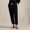Ralph Lauren Fleece Drawstring Sweatpant In Black