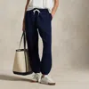 Ralph Lauren Fleece Drawstring Sweatpant In Blue
