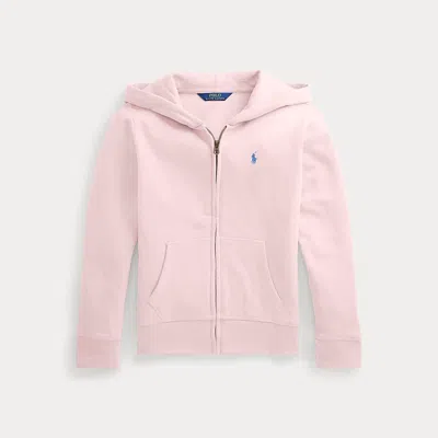 Ralph Lauren Kids' Fleece Full-zip Hoodie In Pink
