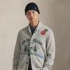 Ralph Lauren Fleece Graphic Cardigan In Multi