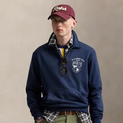 Ralph Lauren Fleece Graphic Quarter-zip Sweatshirt