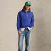 Ralph Lauren Fleece Hoodie In Blue