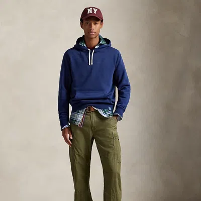 Ralph Lauren Fleece Hoodie In Blue