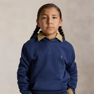 Ralph Lauren Kids' Fleece Hoodie In Rustic Navy In Blue