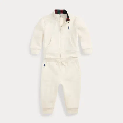 Polo Ralph Lauren Babies' Fleece Jacket & Pant Set In Nevis