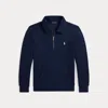 Polo Ralph Lauren Kids' Fleece Quarter-zip Pullover In Blue