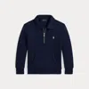 Polo Ralph Lauren Kids' Fleece Quarter-zip Pullover In Blue