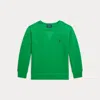 Polo Ralph Lauren Kids' Logo-detail Crew Neck Sweatshirt In Green
