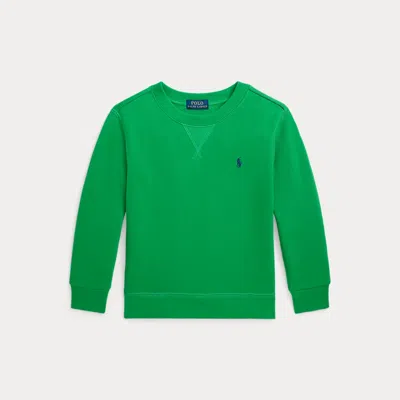 Polo Ralph Lauren Kids' Logo-detail Crew Neck Sweatshirt In Green