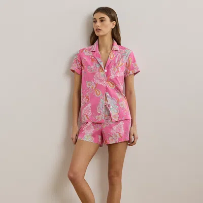 Ralph Lauren Floral Cotton-blend Lawn Boxer Sleep Set