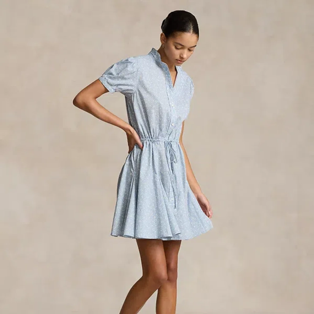 ralph lauren floral cotton dress Polo Ralph Lauren Belted Floral Cotton Tiered Midi Dress