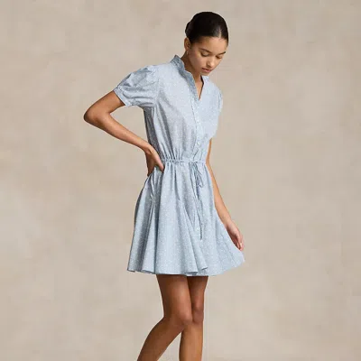 Polo Ralph Lauren Floral Cotton Drawstring Dress In Mini Tulip Floral |  ModeSens