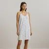 Ralph Lauren Floral Jersey Double-strap Nightgown In Blue Floral