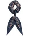 Ralph Lauren Floral Large Diamond Scarf In Blue
