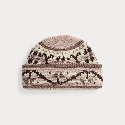 Ralph Lauren Floral-motif Wool Beanie In White