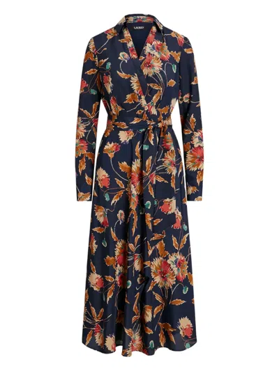 Ralph Lauren Floral-pattern Midi Dress In Multi